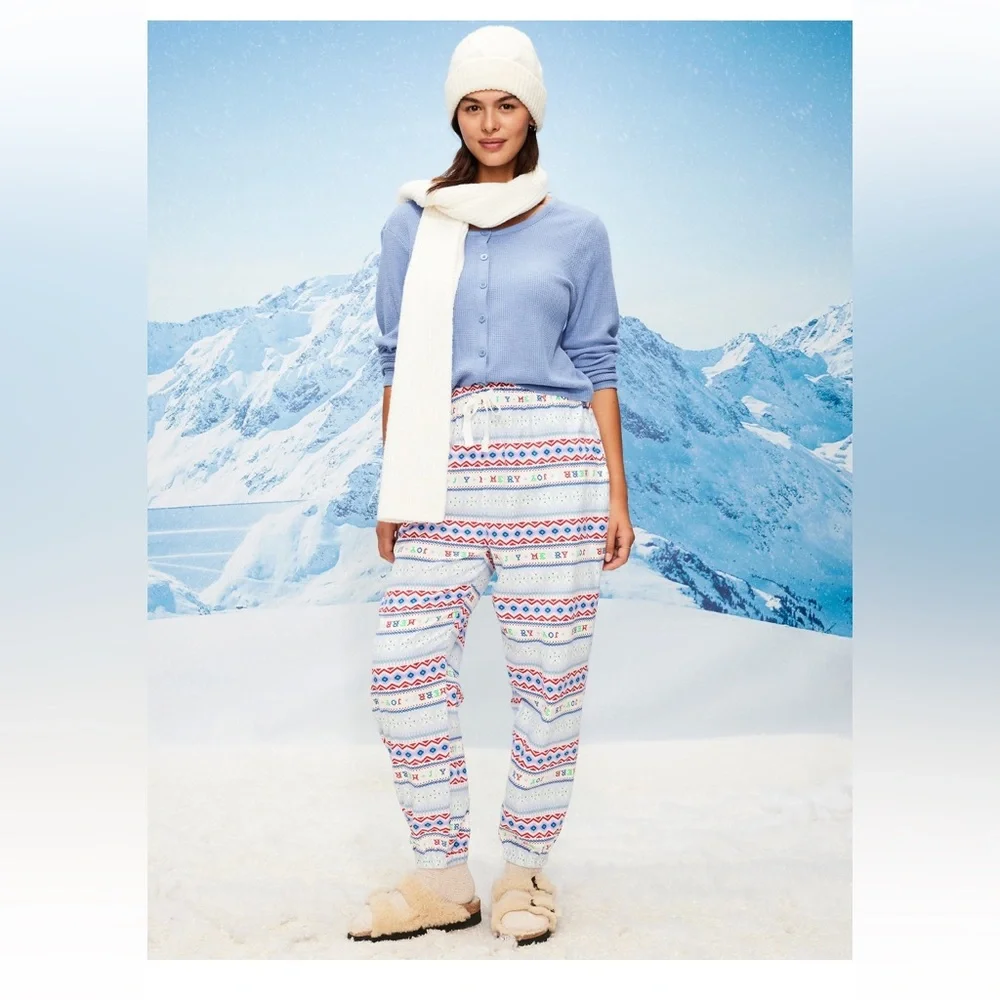 🆕 Old Navy Women's High-Waisted Flannel Pajama Jogger Bottoms PJ Pants M (8-10)